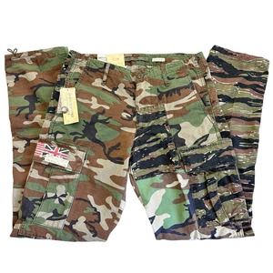 Ralph Lauren Denim Supply Tiger Stripe CAMO Cargo Pants Men's SLIM 30X32 NWTs